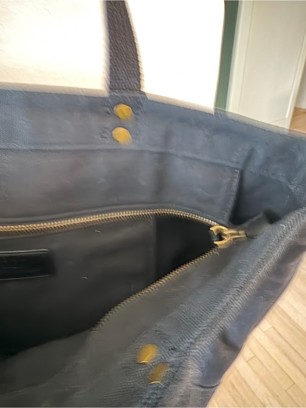 Polo by Ralph Lauren Navy Canvas Bear-Embroidered Tote - Picture 3 of 7